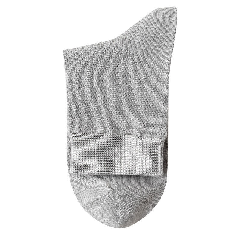 Multicolor Mesh Quarter Socks(5 Pairs) - Light Gray - EU39-46(US5-12) - image 18