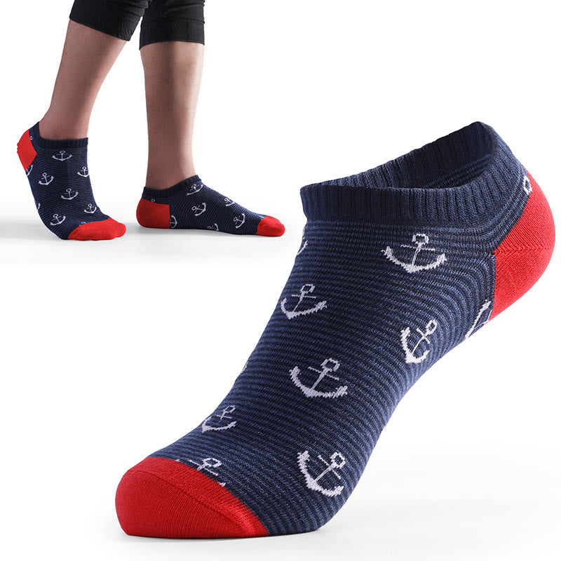 Plus Size Rudder Ankle Socks(5 Pairs)