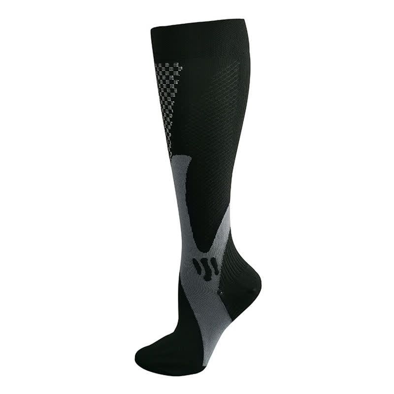Colorful Stripe Compression Socks(3 Pairs) - image 1