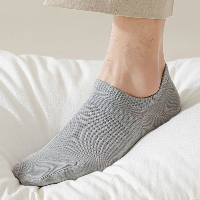 Mesh Cotton No Show Socks(5 Pairs) - image 5