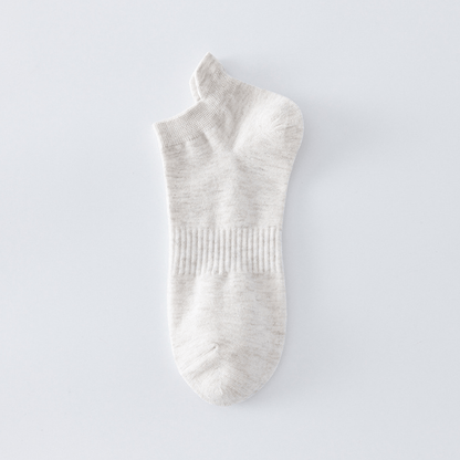 Plus Size Breathable Solid Color Ankle Socks(8 Pairs)