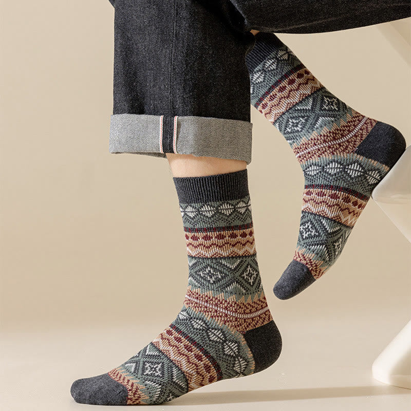 Retro Breathable Quarter Socks(3 Pairs) - image 2