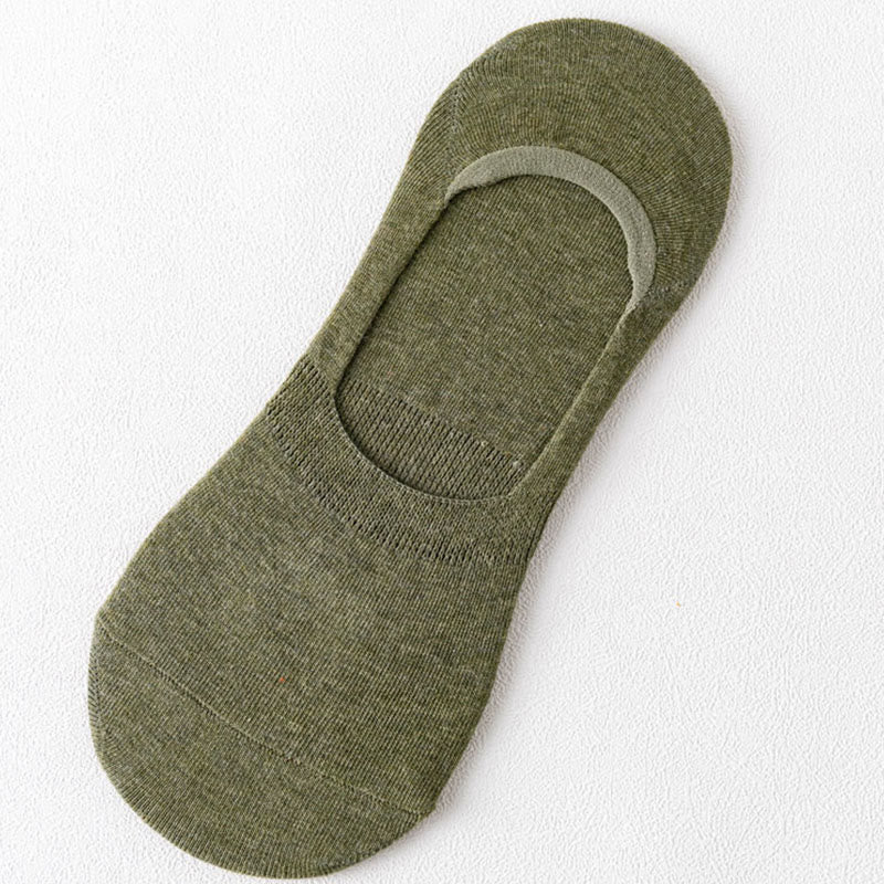 Non-Slip No Show Socks(5 Pairs) - Army Green - EU43-47(US9.5-12.5) - image 16