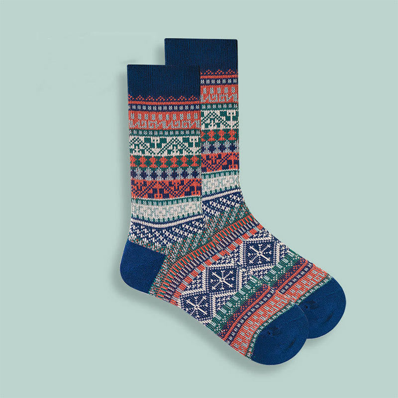 Retro Soft Cotton Quarter Socks(10 Pairs) - Navy Blue - EU37-43(US4-9) - image 7