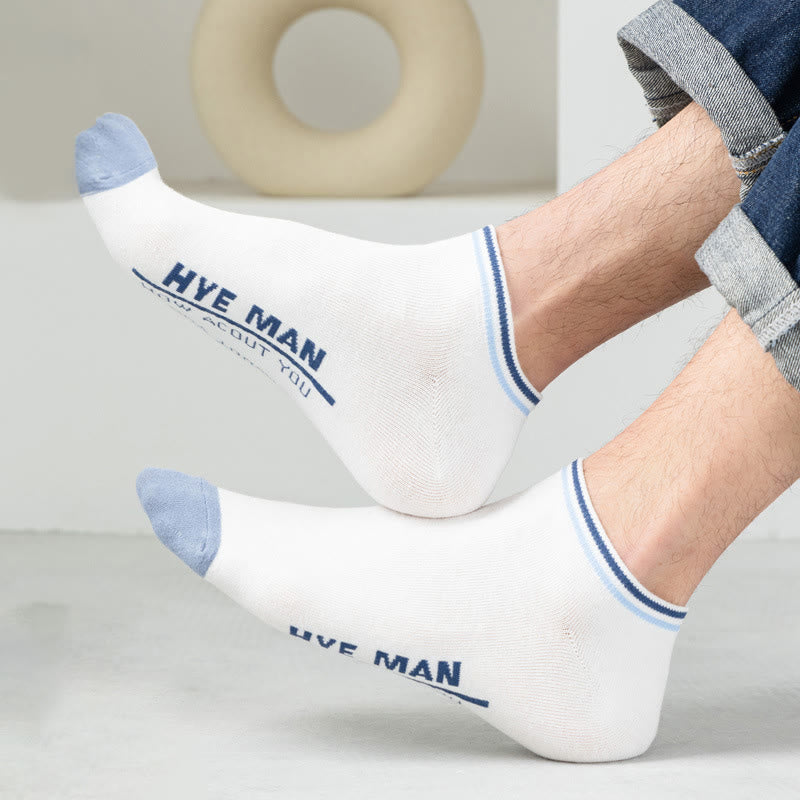 Wide Calf Letter Pattern Cotton Socks(3 Pairs) - image 1