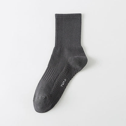 Solid Color Thickened Quarter Socks(5 Pairs) - Dark Grey - EU40-48(US7-13) - image 8