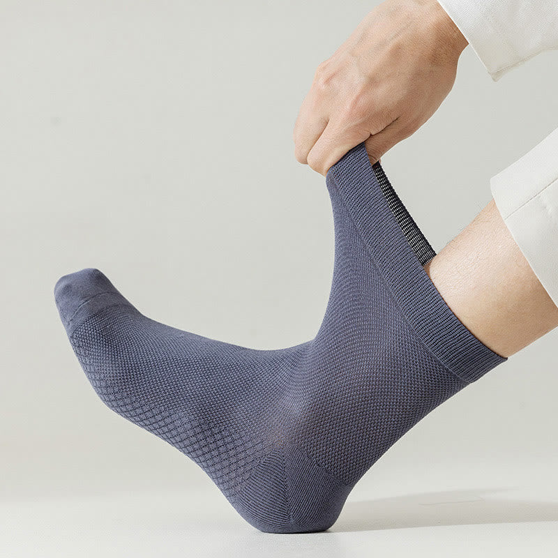 Cotton Mesh Quarter Socks(5 Pairs) - image 4