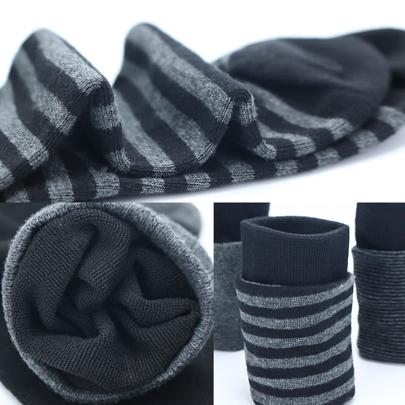 Grey Striped Crew Socks(5 Pairs) - image 2