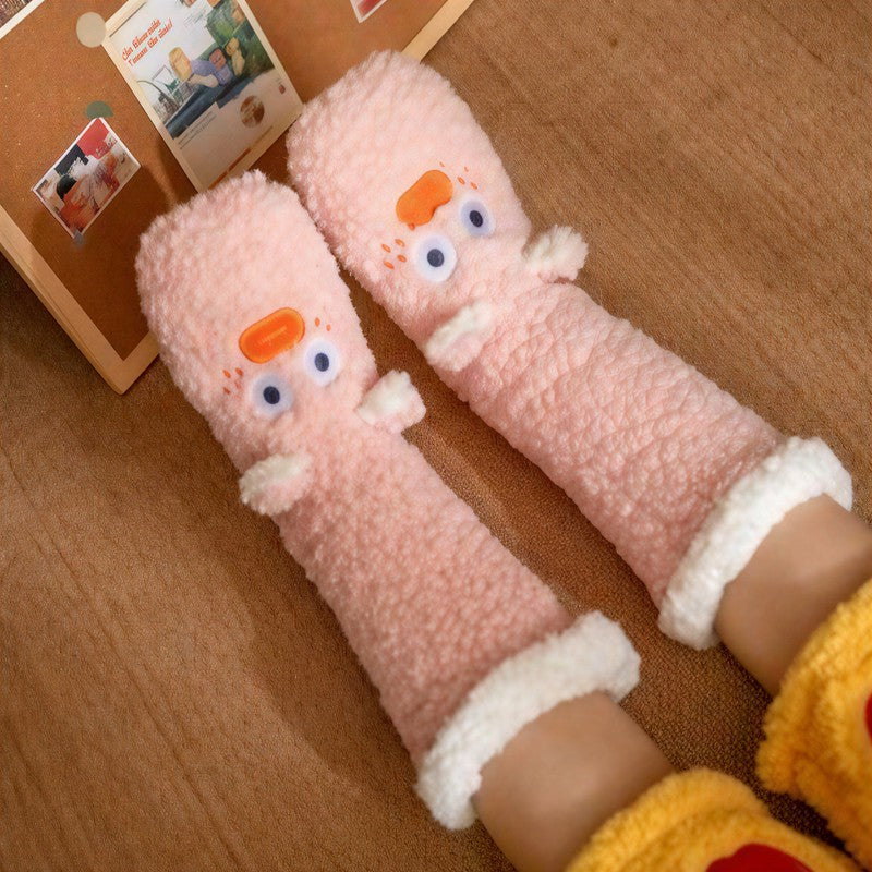 Cozy Duck Plush Tall Lounge Slipper Socks - D - EU35-42(US2-8) - image 3
