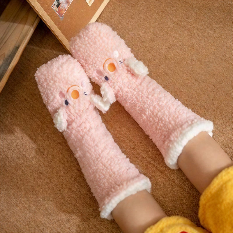 Cozy Duck Plush Tall Lounge Slipper Socks - C - EU35-42(US2-8) - image 2