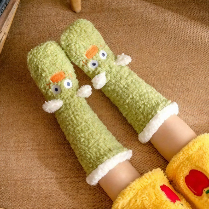 Cozy Duck Plush Tall Lounge Slipper Socks - B - EU35-42(US2-8) - image 1