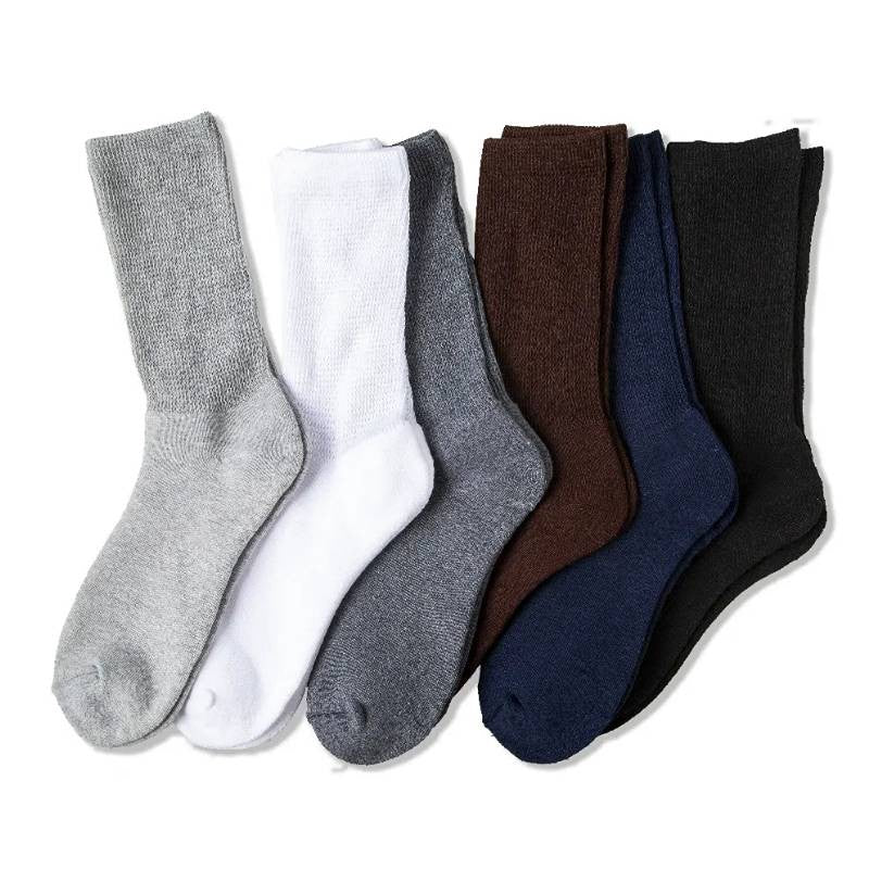 Breathable Ribbed Crew Socks(3 Pairs) - image 7