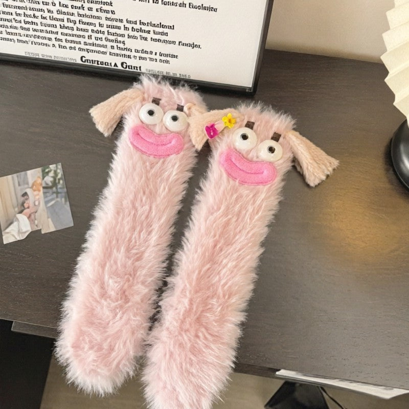 Kawaii Character Cozy Home Slipper Socks - LightPink - EU35-39(US2-6) - image 0