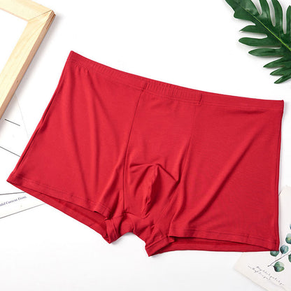 Plus Size High-Elastic Boxer Briefs(1 Pair) - Red - 10XL - image 9