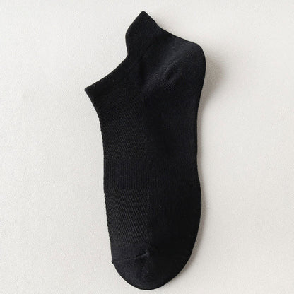 Lift Ear Breathable Ankle Socks(5 Pairs) - Black - EU44-50(US10-15) - image 17