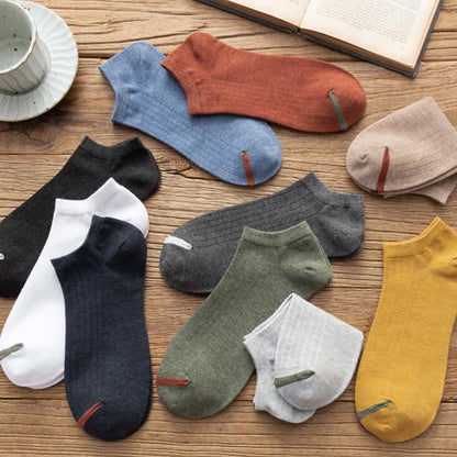 Striped Loose Cotton Socks(3 Pairs) - image 4