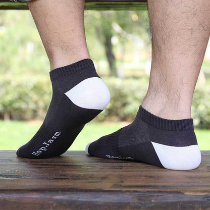 Letter Mesh Ankle Socks(5 Pairs) - image 1