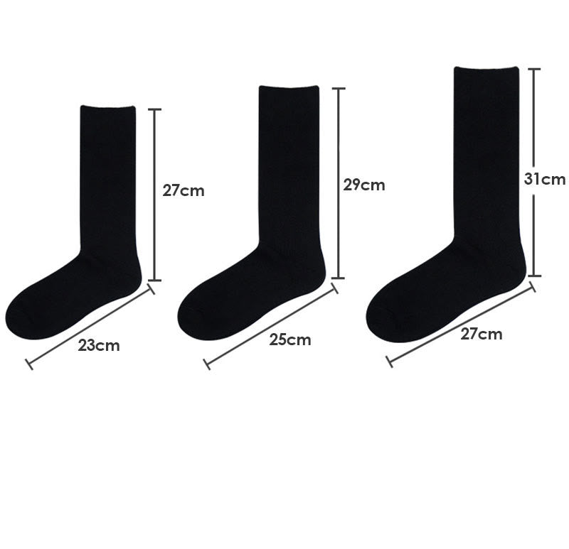 Solid Stripes Crew Socks(3 Pairs) - image 4