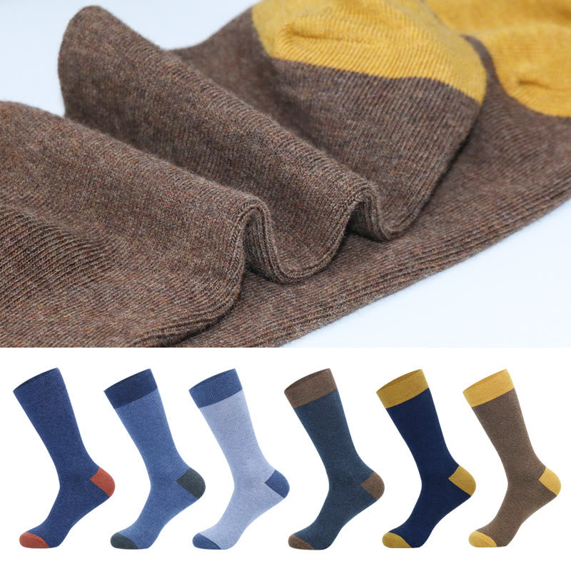 Double Color Crew Socks(6 Pairs) - image 2