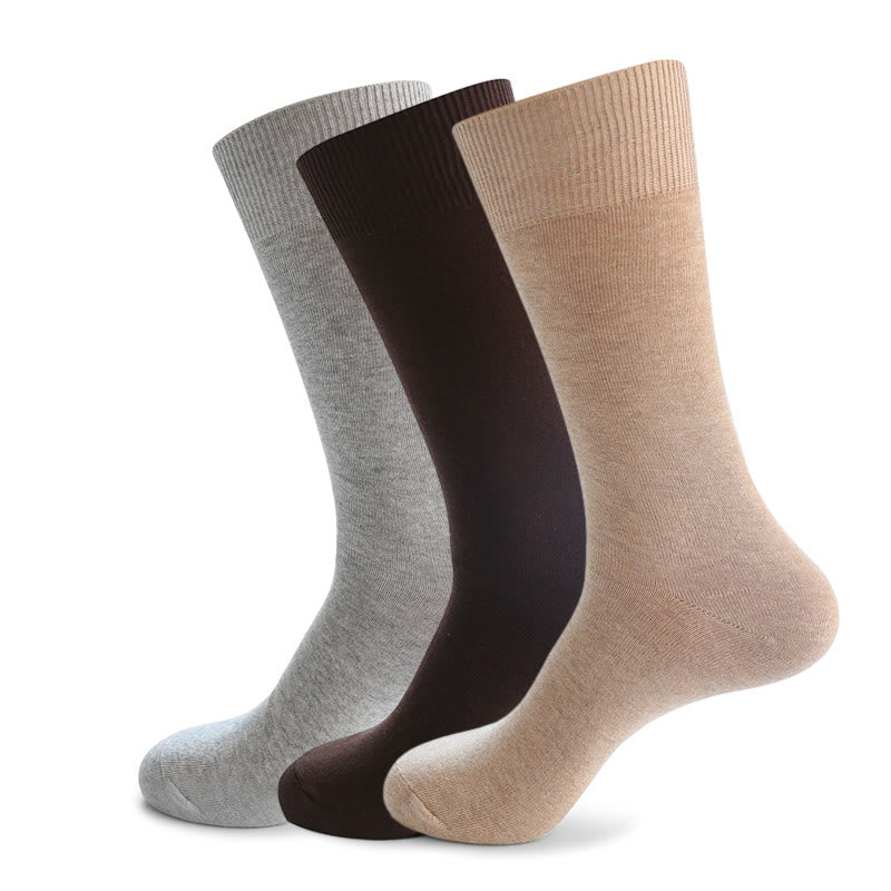 Durable Solid Crew Socks(7 Pairs) - image 2