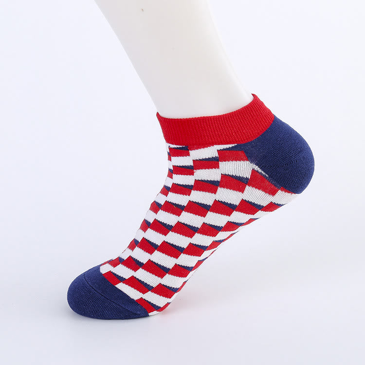 Irregular Patterns Ankle Socks(5 Pairs) - image 2