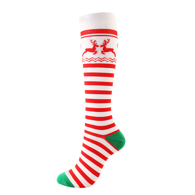 Christmas Knee High Compression Socks(6 Pairs) - image 4