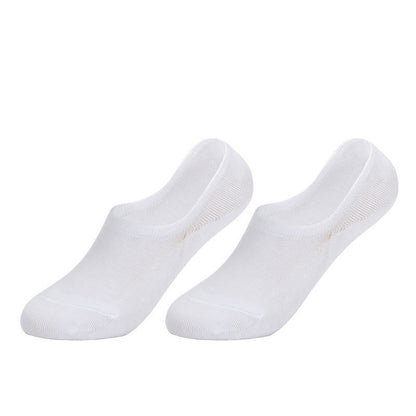 Anti-slip Cotton No Show Socks(4 Pairs) - White - EU41-43(US7.5-9) - image 3