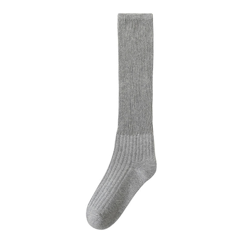 Solid Color Stylish Slouch Socks(3 Pairs) - Grey - EU36-40(US3-7) - image 15