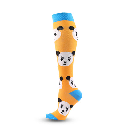 Cute Panda Pattern Compression Socks(6 Pairs) - image 2