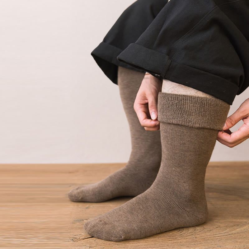 Thickened Thermal Knee High Socks(5 Pairs) - image 2