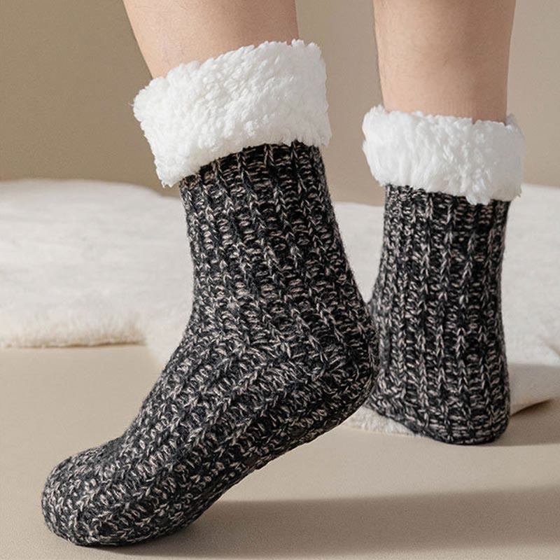Plus Size Fleece Comfy Thick Slipper Socks(2 Pairs) - image 10