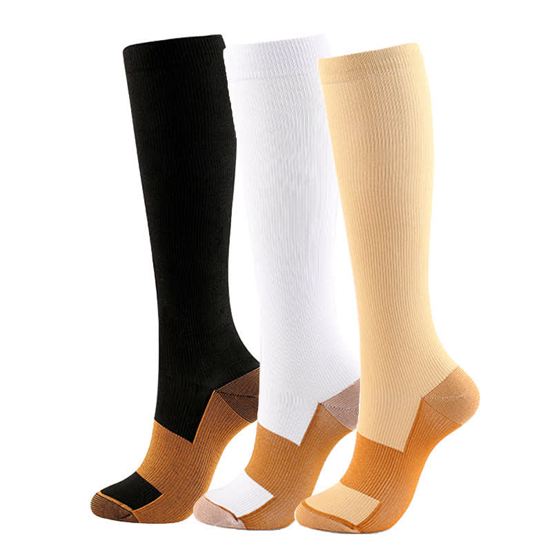 Breathable Sports Compression Socks(3 Pairs) - Multicolor(3 Pairs) - XXL - image 0