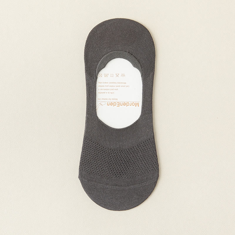 Mesh Breathable No Show Socks(5 Pairs) - Dark Grey - EU39-46(US5-12) - image 19
