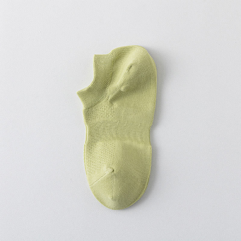 Breathable Mesh Ankle Socks(8 Pairs) - Green - EU35-40(US5-7) - image 11