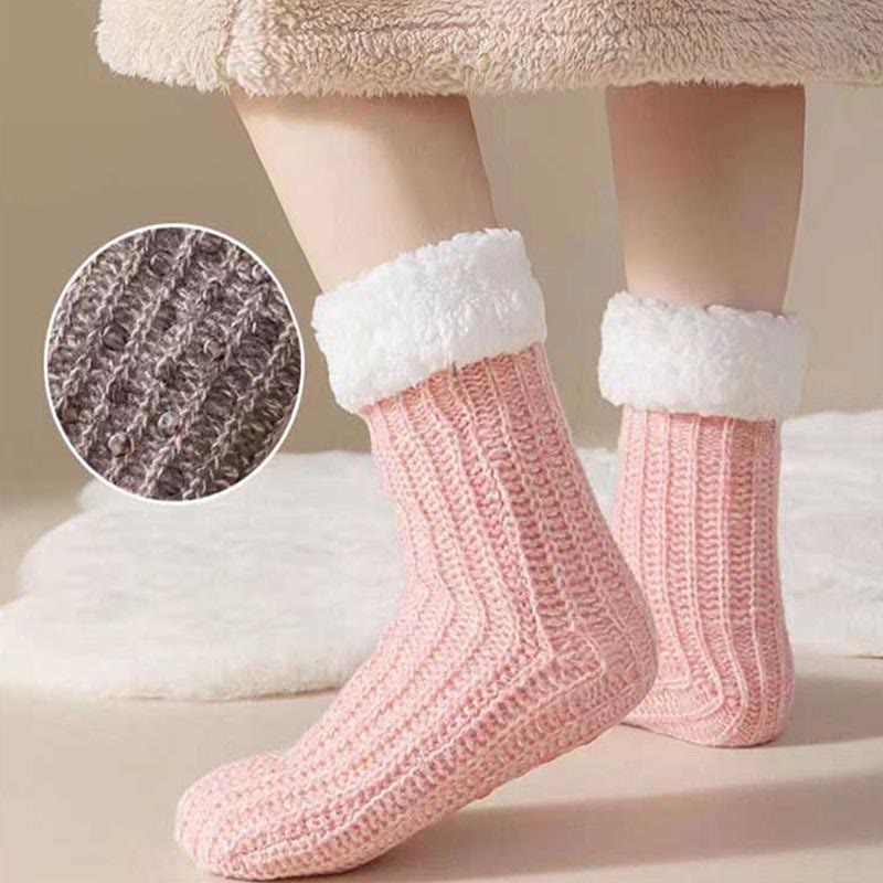 Plus Size Fleece Comfy Thick Slipper Socks(2 Pairs) - image 0