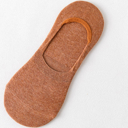 Non-Slip No Show Socks(5 Pairs) - Orange - EU43-47(US9.5-12.5) - image 11