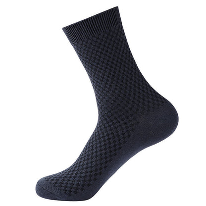 Bamboo Fiber Quarter Socks(5 Pairs) - Blue Gray - EU41-48(US7.5-13) - image 4