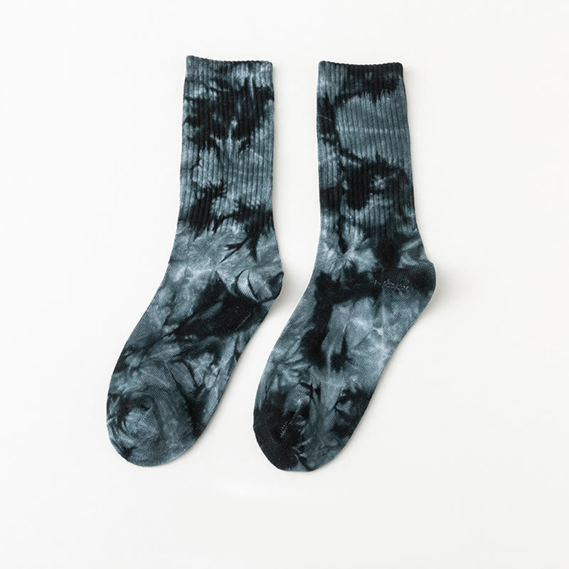 Tie-dye Crew Socks(5 Pairs) - image 13