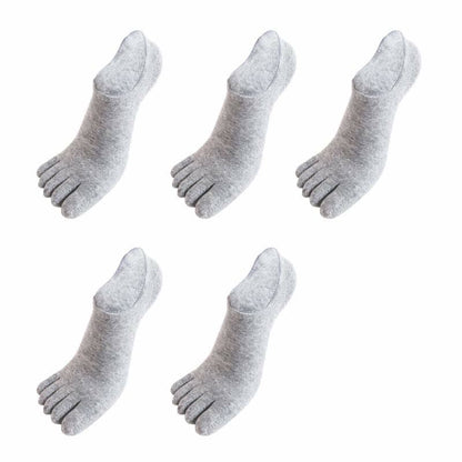 Five Toes Antibacterial Alignment Socks(5 Pairs) - Light Gray - EU43-51(US9-16) - image 14