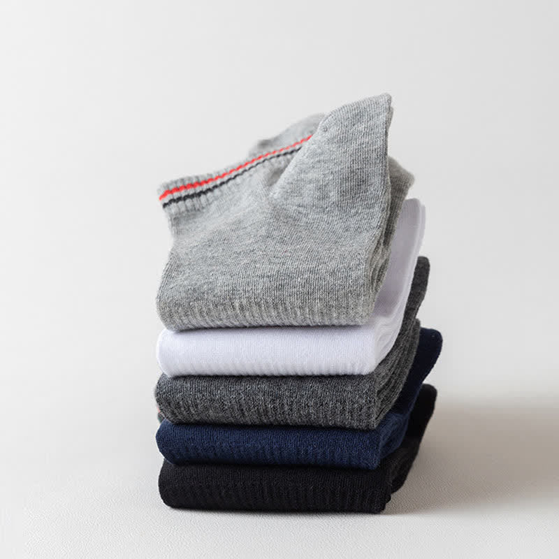 Stripe Anti-sweat Sport Ankle Socks(5 Pairs) - image 2