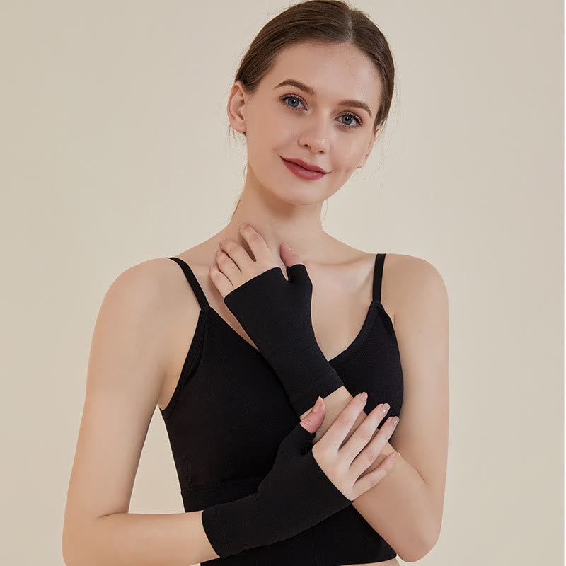 Wrist Support Thumb Guard Muscle Gloves - image 5