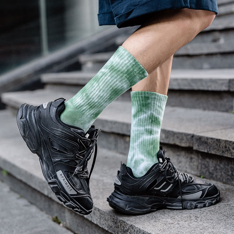 Tie-dye Crew Socks(5 Pairs) - image 4