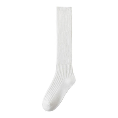 Solid Color Stylish Slouch Socks(3 Pairs) - image 14