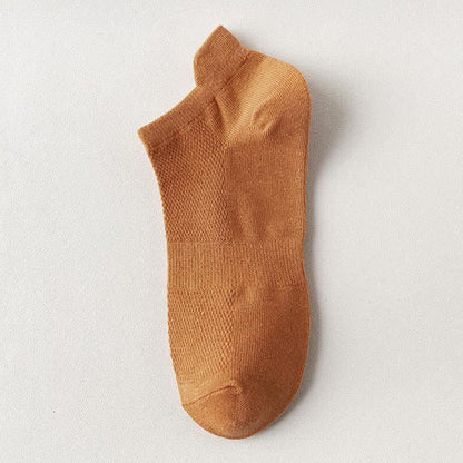 Lift Ear Breathable Ankle Socks(5 Pairs) - Orange - EU44-50(US10-15) - image 19