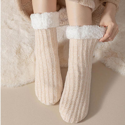 Plus Size Fleece Comfy Thick Slipper Socks(2 Pairs) - image 3