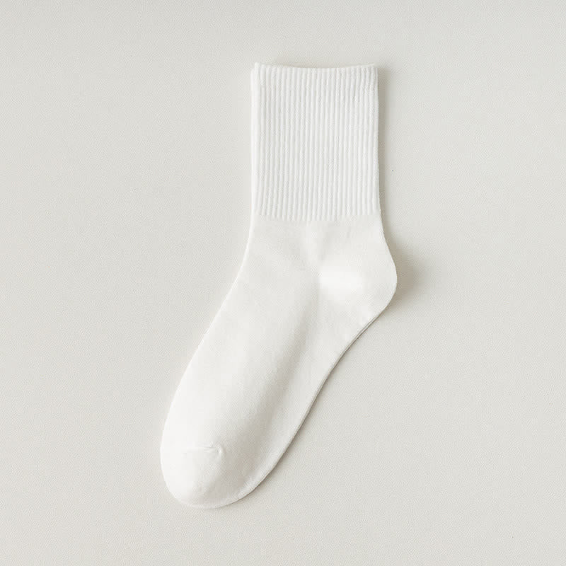 Comfy Cotton Quarter Socks(6 Pairs) - White - EU39-43(US5-9) - image 4