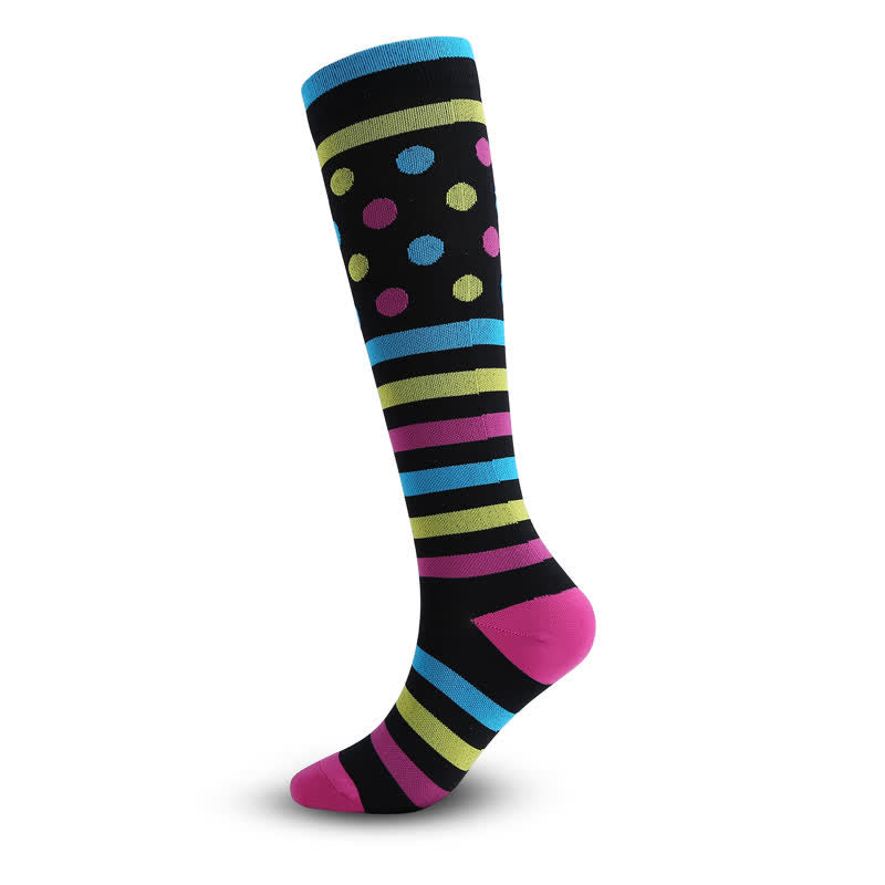 Gray Ribbon Heart Compression Socks(5 Pairs) - image 4