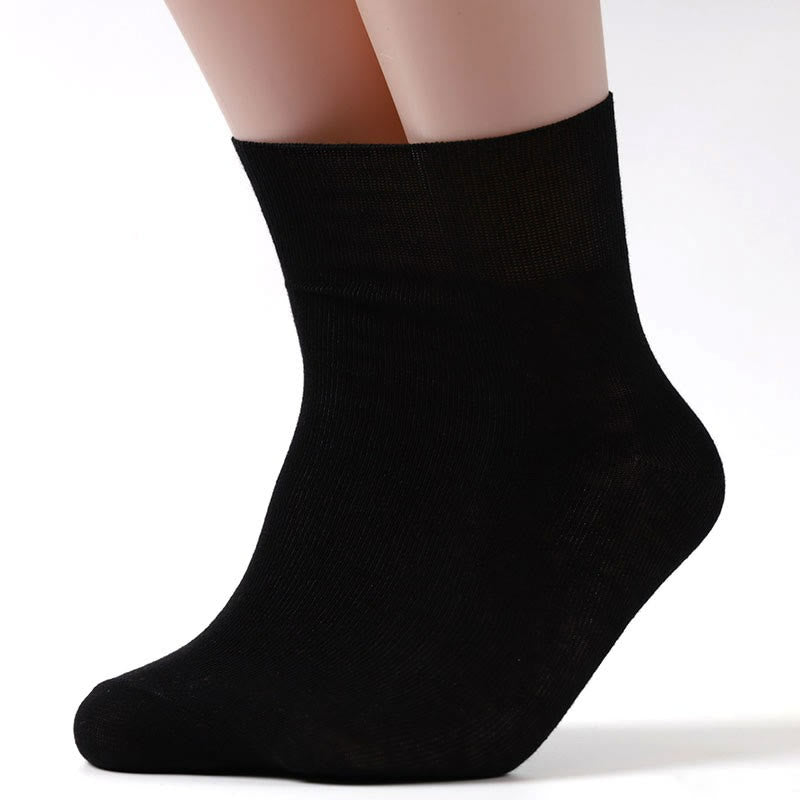 Non Binding Quarter Socks Bundle - 45-50 - Black - 5 Pairs - image 6