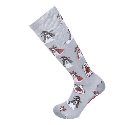  Halloween Comfy Cotton Fashion Compression Socks(3 Pairs) - image 3