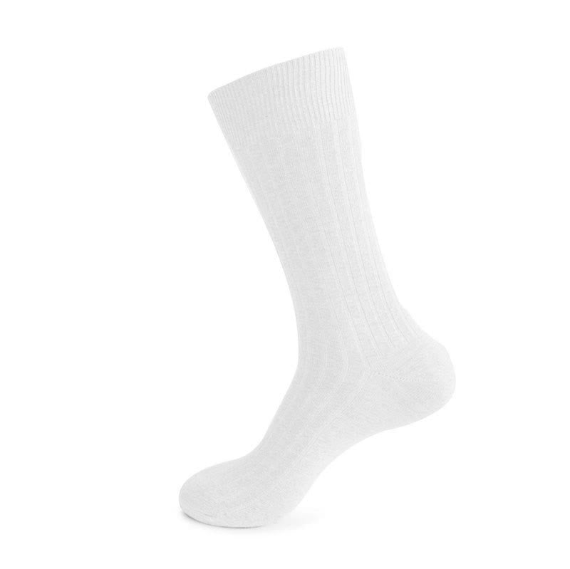 Solid Stripes Crew Socks(3 Pairs) - White - EU46-50(US12-15) - image 10